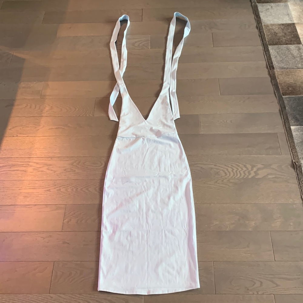 Bandier Le Ore Lesina Weap Dress Light Blue Size Small NWT!